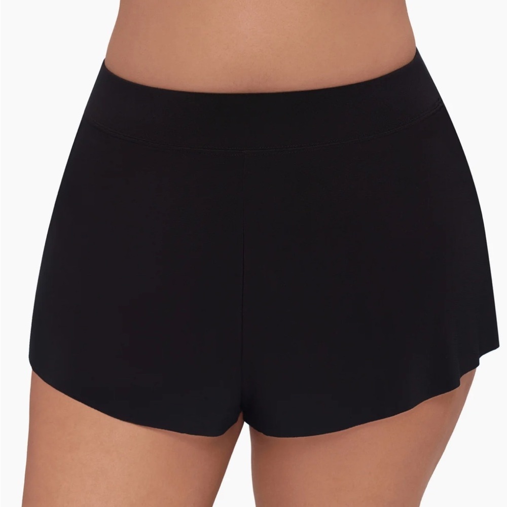Women's Black Trimshaper Swim Skirt Sz 14 NWT